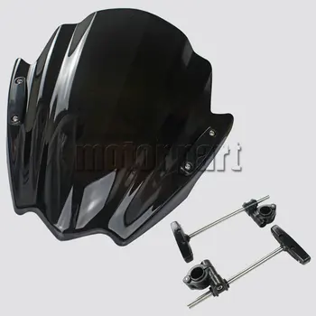 

Motorcycle Windshield For 2013-2014 Yamaha FZ16 FZ16S FZ-09 FZ-07 FZ-S16 ABS Plastic Windscreen Deflectors Black 13 14