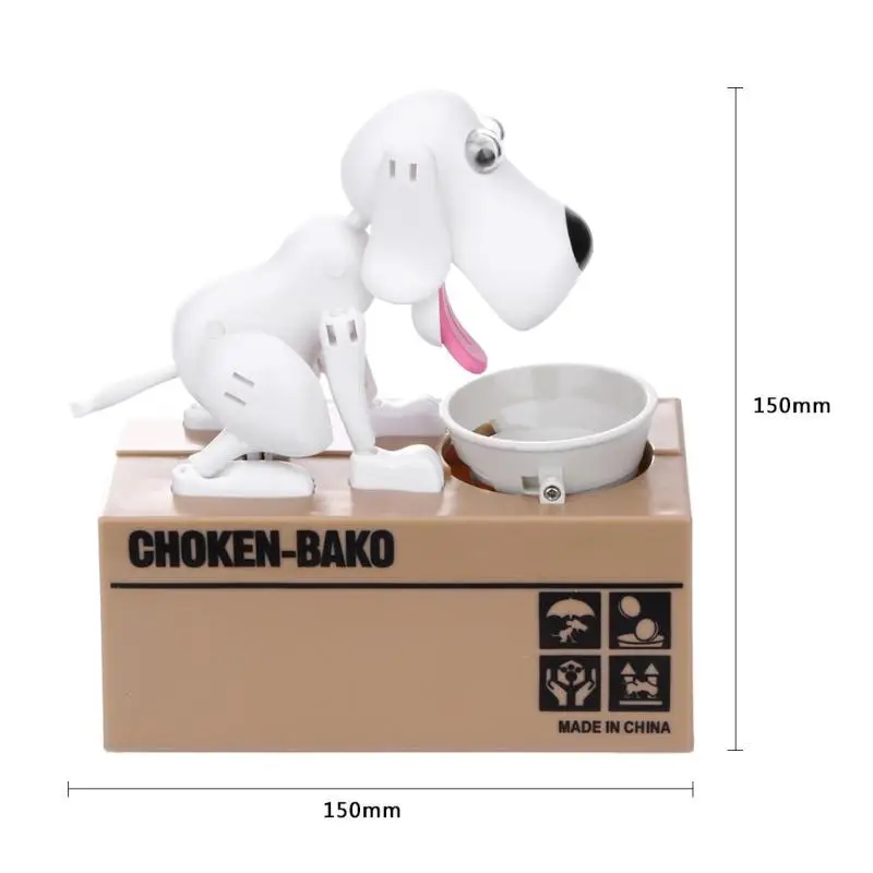 Cartoon Robotic Dog Money Bank Automatic Stole Coin Piggy Bank Banco Money Box Money Saving Banks Kids Gift Christmas