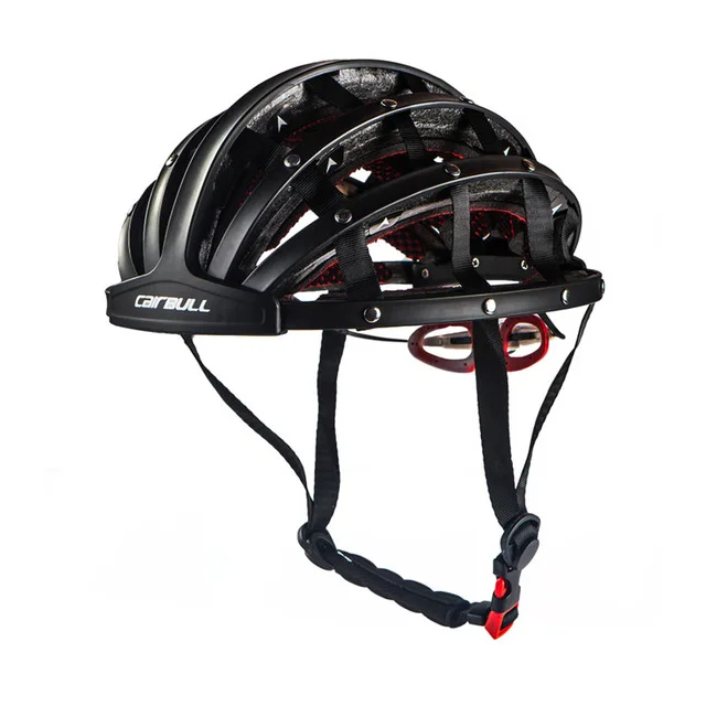 Складной велосипедный шлем легкий портативный защитный велосипедный шлем городской велосипед спортивный отдых велосипедный шлем Casco Ciclismo - Цвет: BLACK