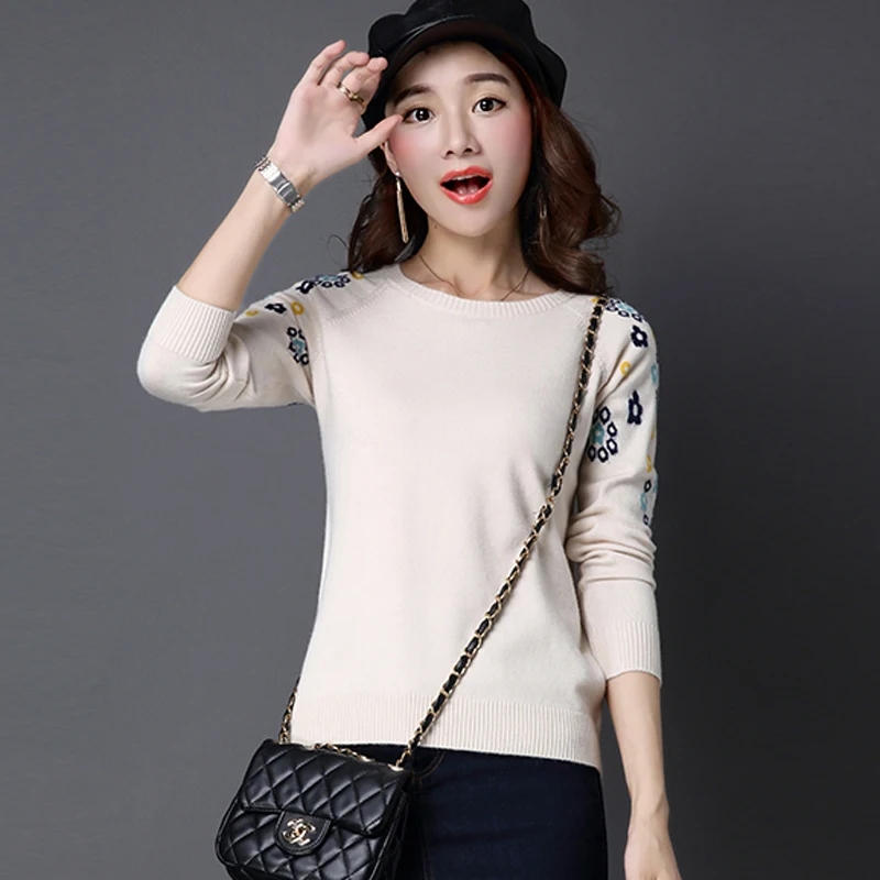 New Fashion 2017 Women Autumn Winter Sweater Pullovers Casual Warm Long Sleeve Female Knitted Sweaters Pullover Sweater Lady Sweaters