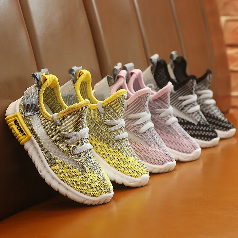 

kids shoes 2019 spring and summer new boy breathable lace tennis shoes girls coconut casual shoes