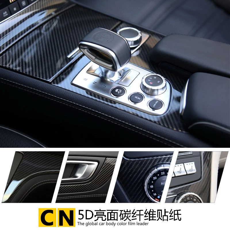 自動車内装インテリアラベルペースターカーボン繊維のステッカー車の変更カラーフィルム明るい顔5 D炭素繊維車のステッカー Carbon Fiber Sticker Car Stickersticker Car Aliexpress