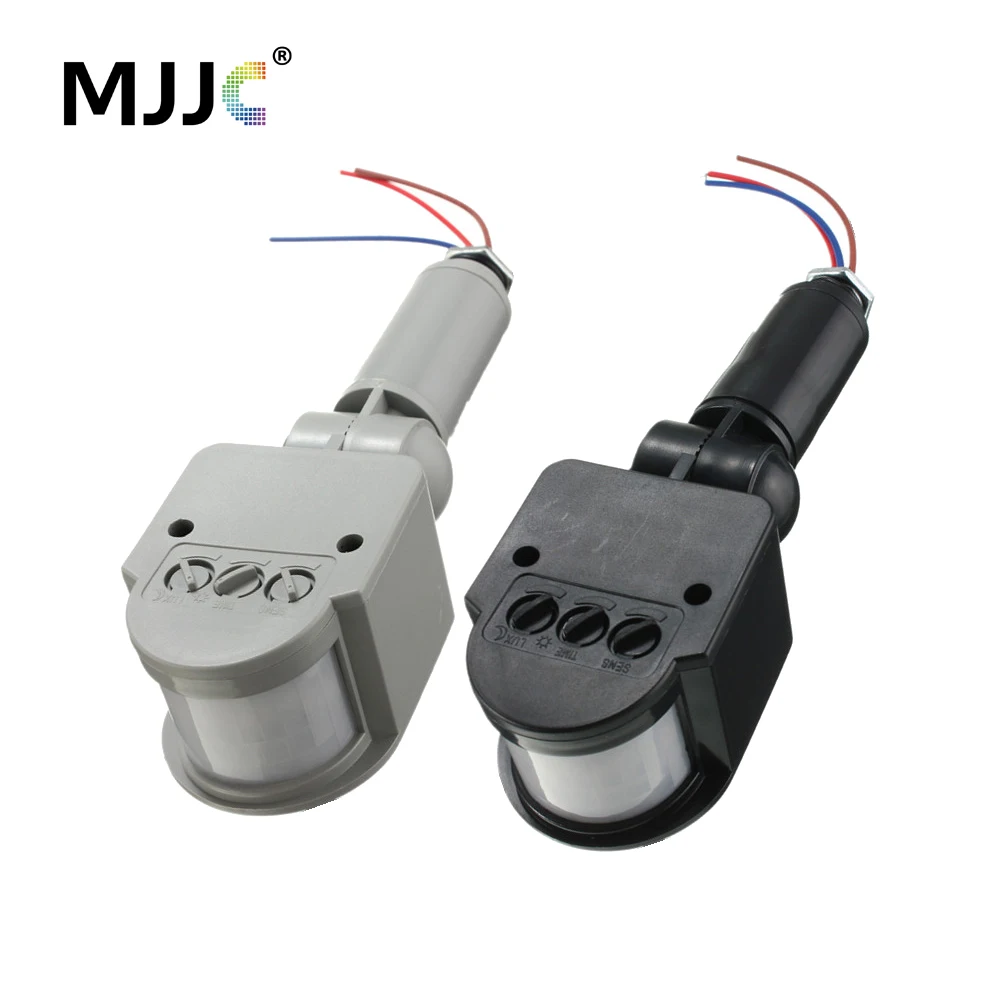 Sensor de Movimento ao ar livre 220 V 12 V Luz de Parede Lâmpada LED PIR Detector de Movimento Infravermelho Interruptor do Sensor Sensor De 180 Graus de Rotação