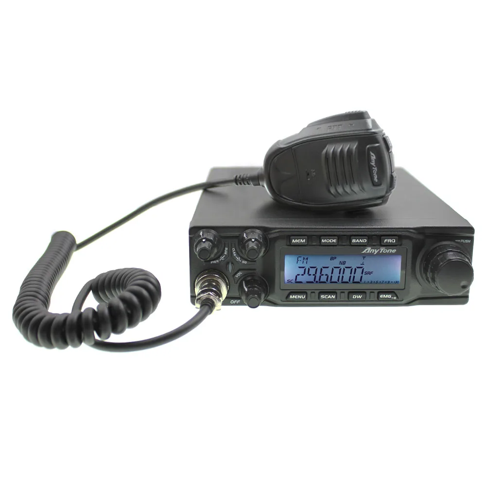 CB radio large LCD displays AT-6666 AM FM USB LSB PW CW 10 meter 28.000-29.700MHz 40channels+ Program cable