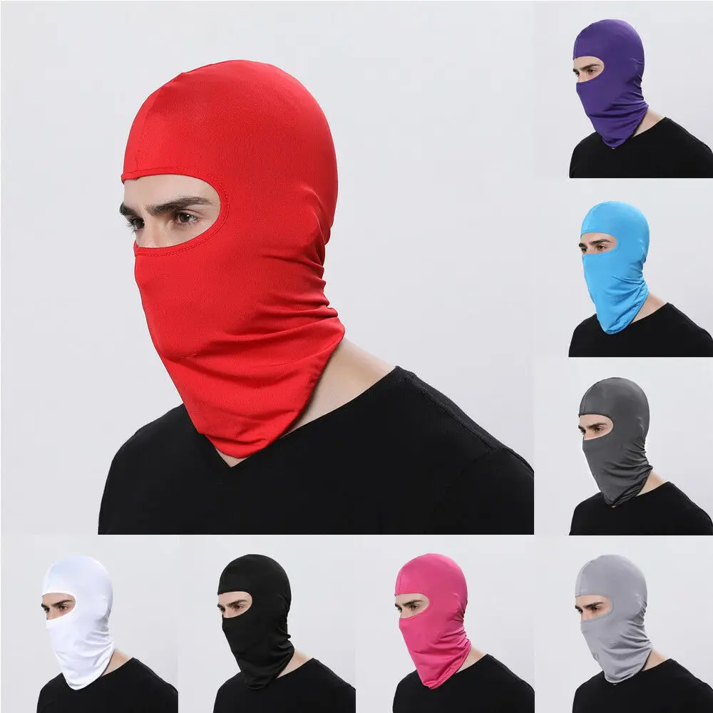 

Full Face Mask Hat Balaclava lycra Ski Neck Summer Sun Ultra UV Protection Thin Hot Beanies Skinny Skullies