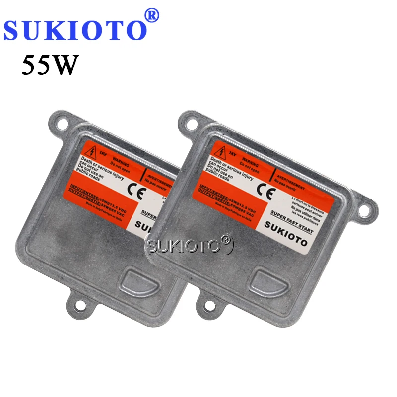 SUKIOTO 55W D1S D1R New OEM xenon HID headlight ballast 12V 55W unit control A71177E00DG For D3S D3R 4300K 6000K HID Xenon bulbs -(1)