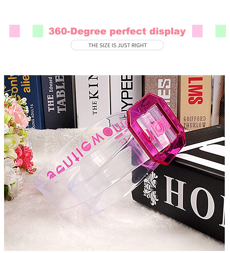 Women Transparent English letter Belt Volorful Gentlewoman Jean Accessories PVC belts Purple Red Transparent Buckle Summer Style Trendy Strap1 (7)