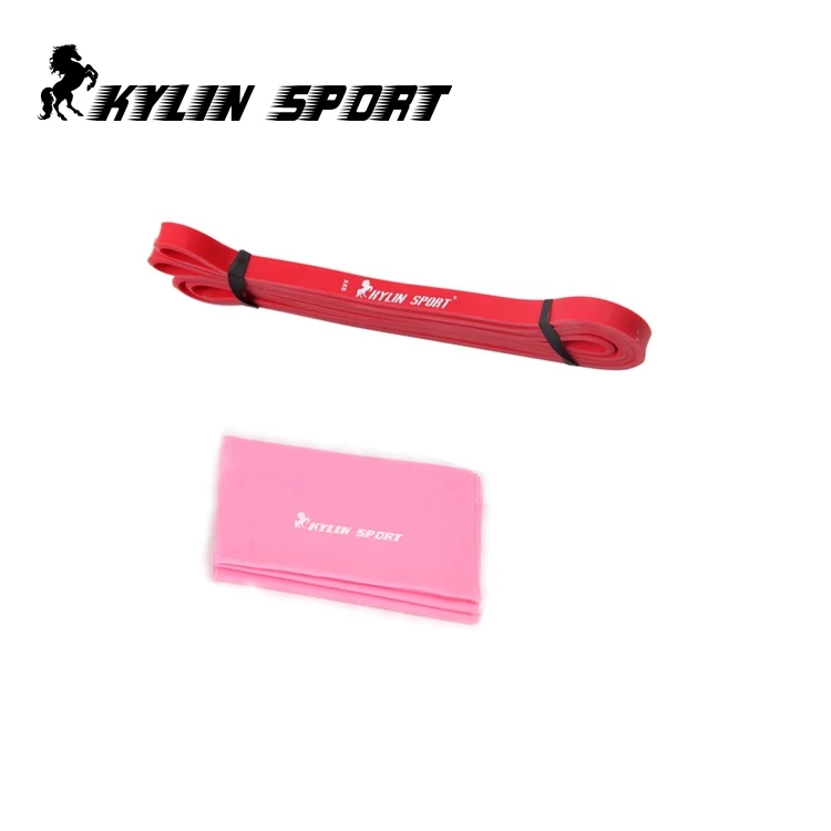 

Set of 2 resistance band 2m pink resistance yoga band and latex resistance bands fitness body gym power training