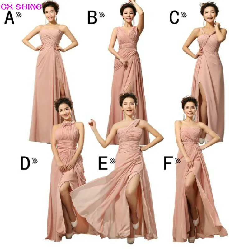 Custom New Mix Style Long Bridesmaid Dresses Many Colors Dresses Graduation Dresses Party Dress