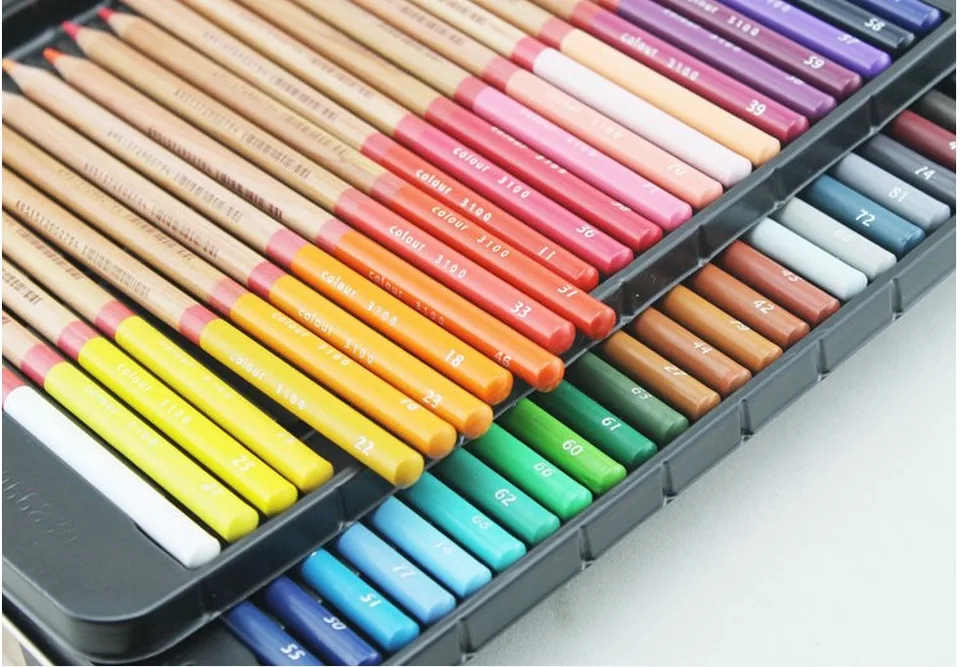 Colored Pencils 48 Colors Marco Color Pencils Lapis De Cor Profissional Colored For Drawing Sketch Lapis De Cor Profissional Faber Castell 48color Pencil Aliexpress