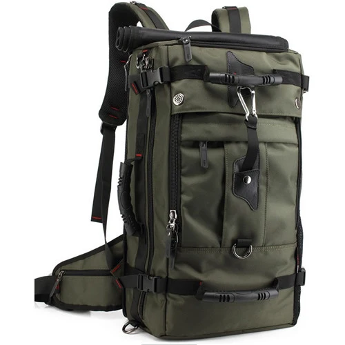 KAKA,, высококачественный мужской рюкзак, большая вместительность, школьный рюкзак, Повседневная модная сумка для ноутбука, водонепроницаемый, Оксфорд, рюкзаки для путешествий, D106 - Цвет: Army green