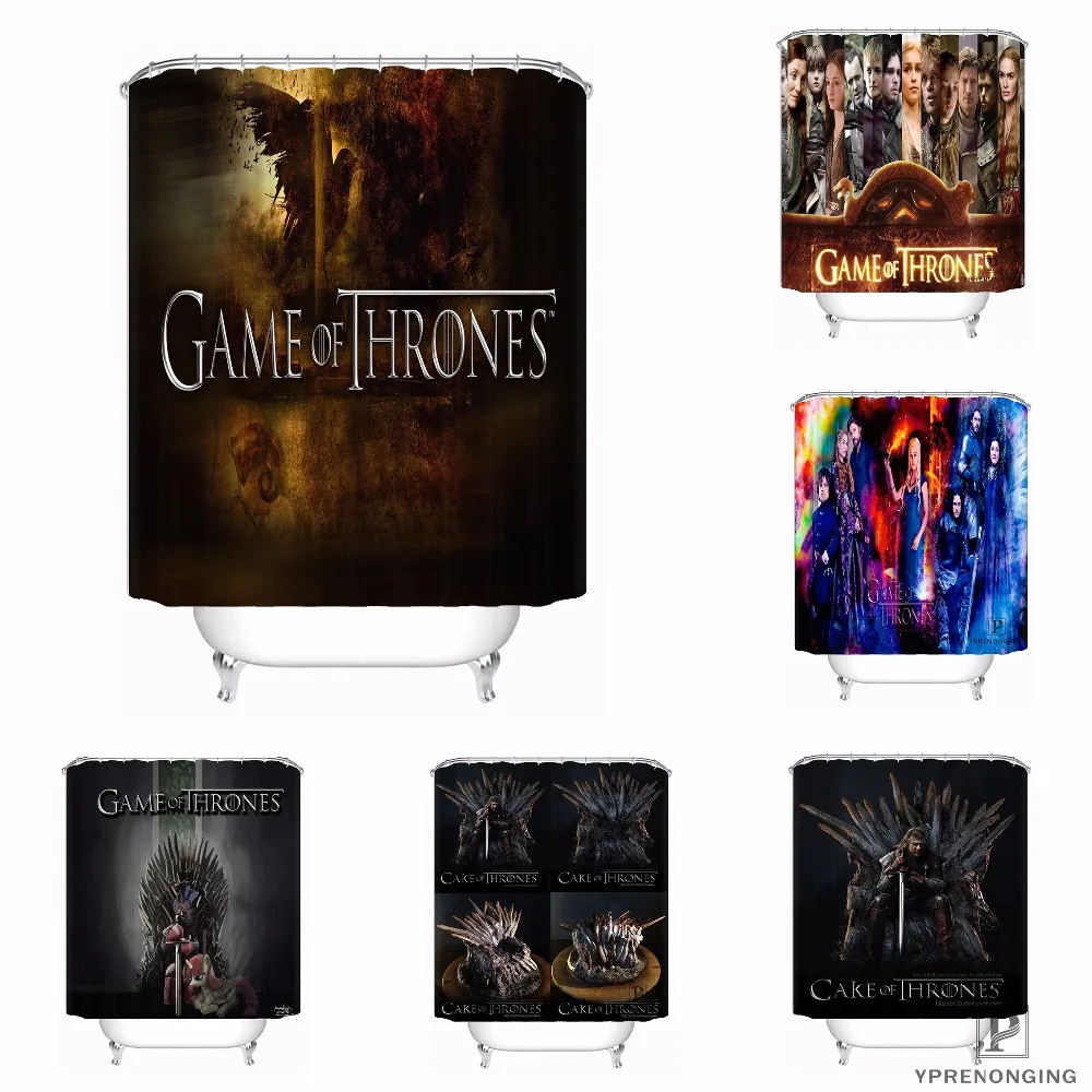 

Custom Unique Game of Thrones Waterproof Shower Curtain Home Bath Bathroom s Hooks Polyester Fabric Multi Sizes#0421-sohu-29