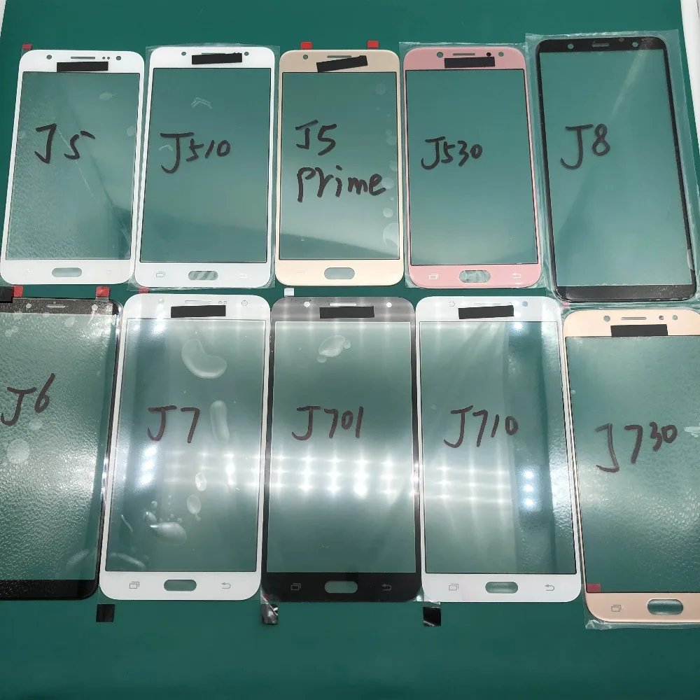 2 шт. оригинальный LCD Передний сенсорный экран панель Стекло Внешний объектив для