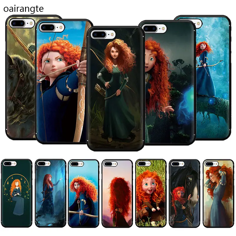 

cartoon Brave Merida Soft TPU Phone Case for iPhone 11 Pro 5 5s 6 6s 7 8 Plus X XR XS MAX