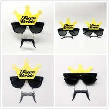 Забавные девичьи солнцезащитные очки для отдыха команда солнцезащитные очки с надписью Невеста Свадебный вечерние подарочные индивидуальные вечерние сувениры