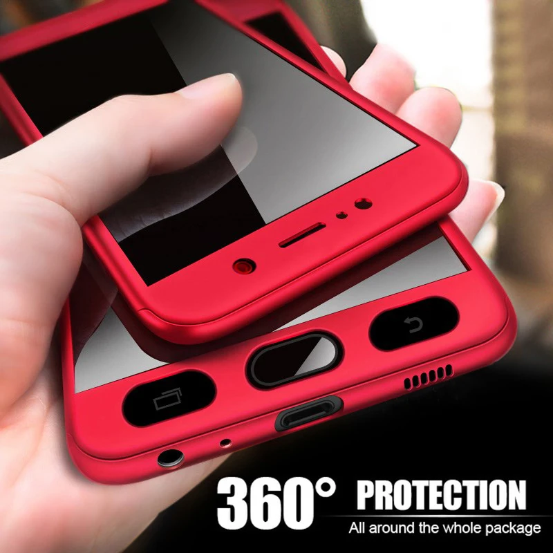 

360 Degree Full Cover Cases For Redmi Note 5 Pro 4 4X Redmi 4A 4X 5 Plus 5A 6 6A S2 Cover for Xiaomi Mi 5X 6X A1 A2 With Glass