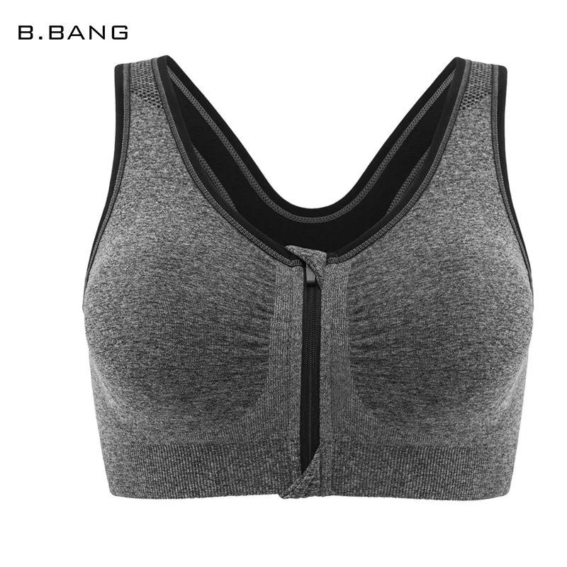 B.BANG 2017 New Women Zipper Bra Push Up Crop Top Seamless Sexy Shakeproof Underwear M-XXXL Big Size Wholesale Brassiere B.BANG 2017 New Women Zipper Bra Push Up Crop Top Seamless Sexy Shakeproof Underwear M-XXXL Big Size Wholesale Brassiere