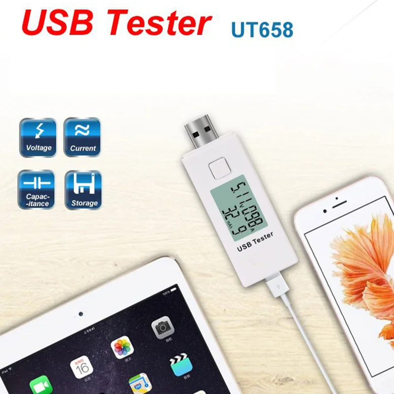 With Backlight DC Voltmeter 3-9V 0-3A 0-9999mAh Digital LCD Display USB Tester Charger Current Voltage Capacity Tester DC Voltm