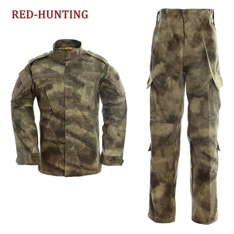  FG & AU Outdoor Camouflage Army Uniform Tactical Military Uniform Combat Hunting Suit BDU Training 