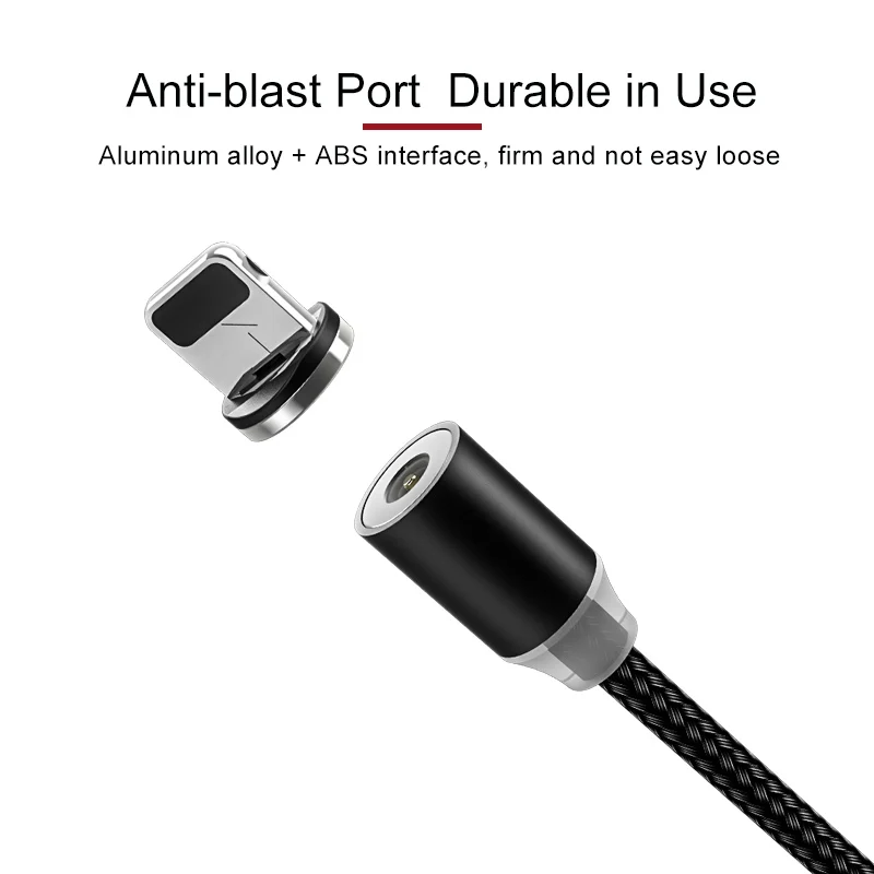 USAMS magnética Cable cable de tipo C Micro USB más rápido de carga Microusb imán cargador usb-c cable para iphone cable Samsung xiaomi