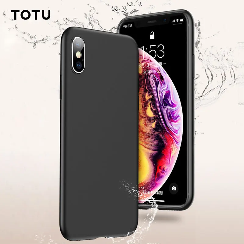 TOTU жидкий силиконовый чехол для iPhone Xs Max Xr ультра тонкий роскошный защитный на