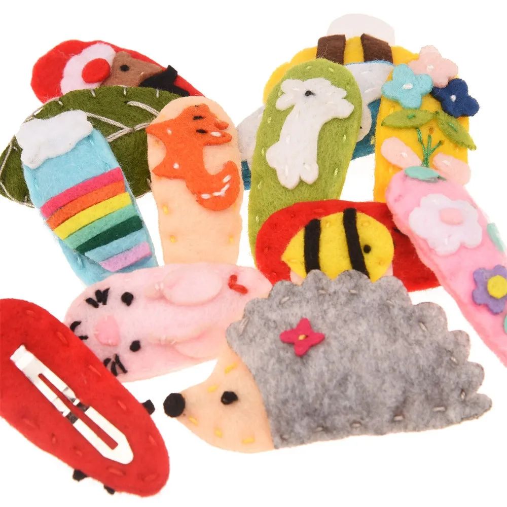 

100PCS Boutique fabric bows Cartoon Hair Snap clips Fashion hair accessories Boutique Hairclip Barrette for Headwrap Hair Bows