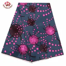 Анкара Африканский полиэстер воск принты ткань Binta настоящий воск высокое качество 6 ярдов африканская ткань для вечерние платье FP6146