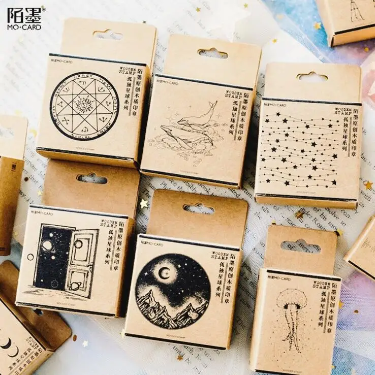 

Lonely Planet Wood Stamp DIY Wooden Rubber Stamps for Scrapbooking Stationery Photo Album Kids DIY Handmade Promotional Gift