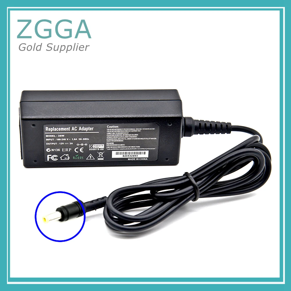 19V 2.1A 40W AC DC Adapter Power Supply Charger For Asus Eee PC 1001HA