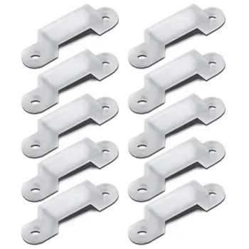 

50Pcs Silicon LED Strip Clip led connector 10mm for RGB 5050 RGB LED Strip fixing holder LED Strip Clips
