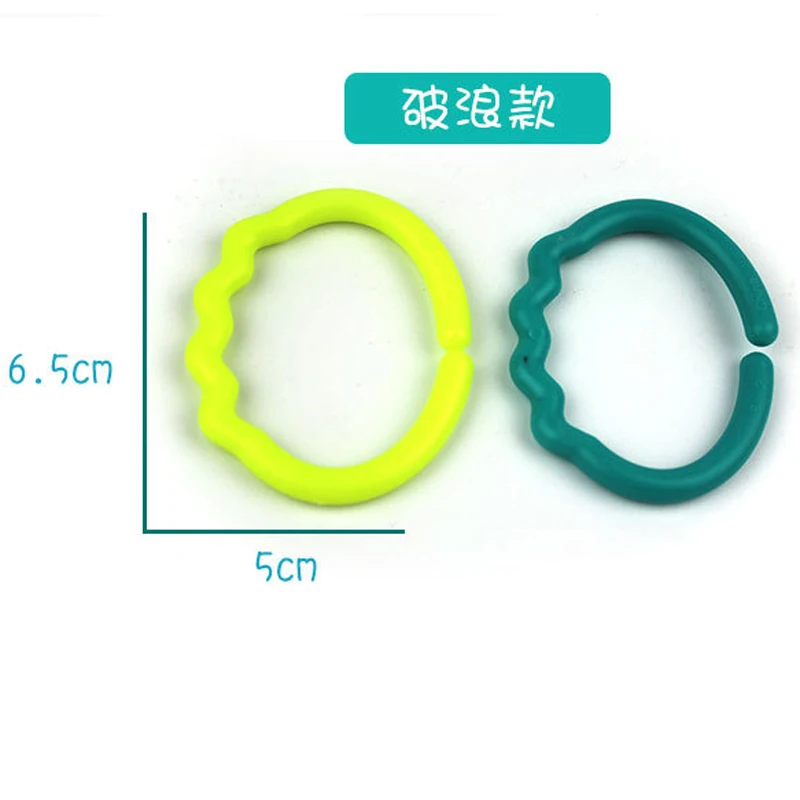 24Pcs-Lot-New-Baby-Toys-Rainbow-Circle-Chain-Kids-Molars-Clutch-Ring-Teether-Teething-Toys-Baby