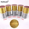 Gold Silver Cord 0.2mm 0.4mm 0.6mm 0.8mm 1mm Nylon Cord Thread String Rope Bead Wires For DIY Handmade Braided Jewelry Making ► Photo 1/5