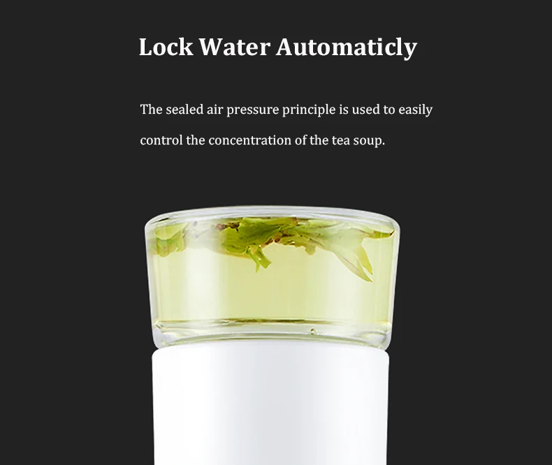 Xiaomi 300ml Portable water bottle sport bottle Travel Mugs Thermal Cup Tea Infuser Bottle sports Tea Filter Glass Tea Bottle hot sale (8)