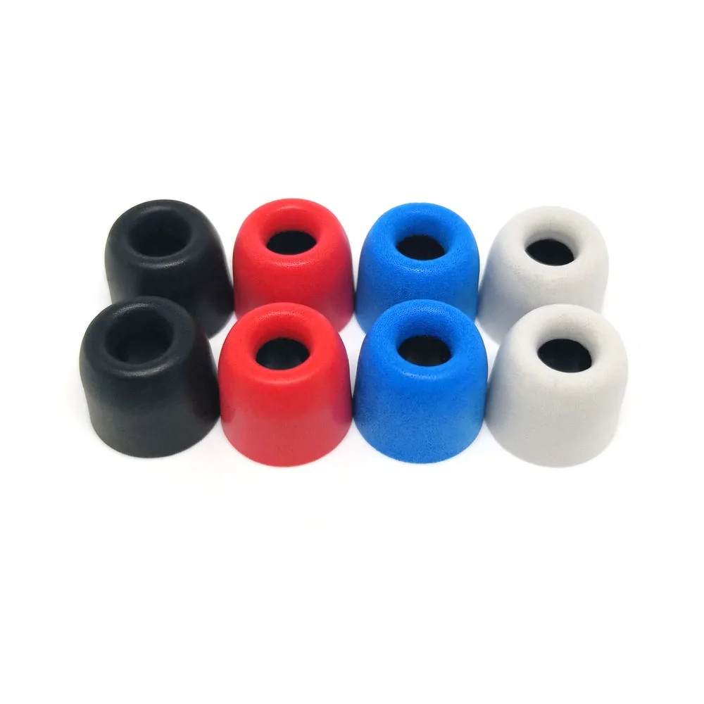 

8 pcs/4 pair ANJIRUI T200 12.5mm 4.5mm Caliber Ear Pads/cap memory ear foam eartips for in ear Headphones tips Sponge Ear cotton