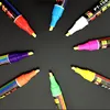 Livraison gratuite 8 pièces 8 couleur surligneur Fluorescent liquide craie marqueur néon pour tableau d'écriture à LED 6 MM PT-1080 ► Photo 3/6