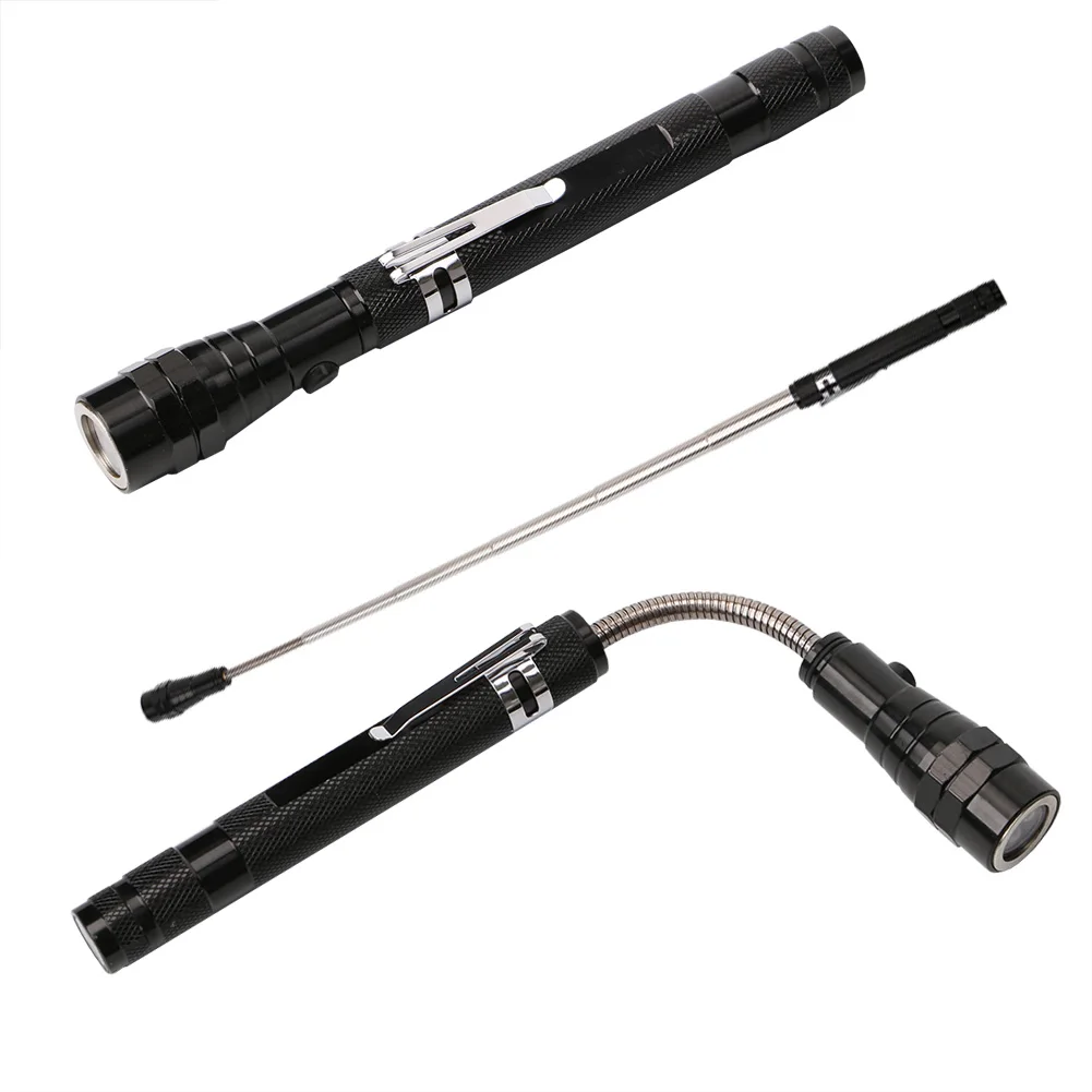 Portable mini Flexible Head Telescopic Flexible 3 LED Torch