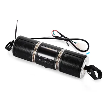 

AOVEISE MT487 Motorcycle Bluetooth MP3 Music Player Water-resistant LED Display Stereo System(Black)