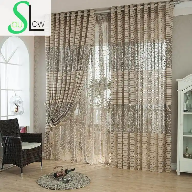 Slow Soul Brown Gray European Luxury Curtains Bird Nest Spliced Curtain Linen Tulle For Living Room Kitchen Bedroom Roman Sheer Tulle For Living Room Curtains Linenluxury Curtains Aliexpress