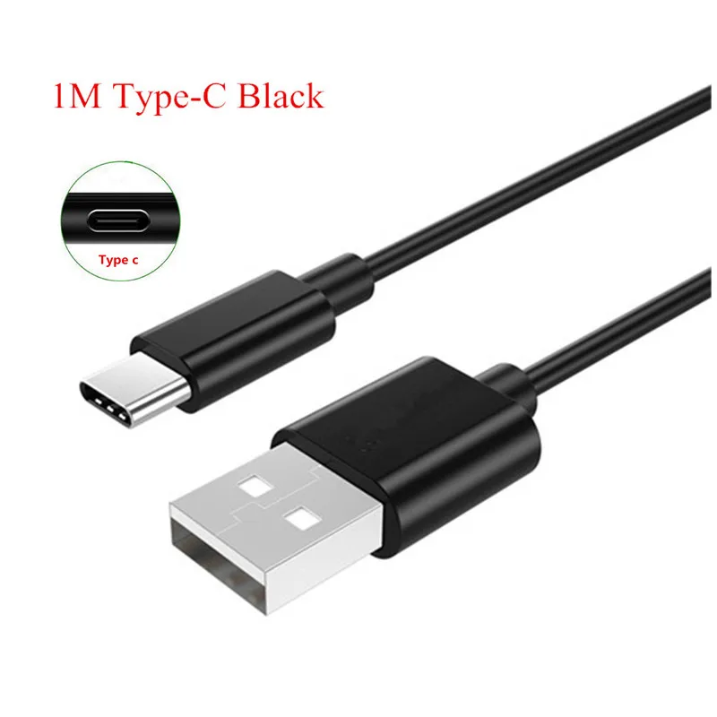 1 м mi cro usb type C Быстрая зарядка для мобильных телефонов зарядный кабель для Xiao mi Red mi note 7 Note 4X6 Pro 2 3 4A 6A S2 3S mi 9 8 SE 5S - Тип штекера: 1m type c cable