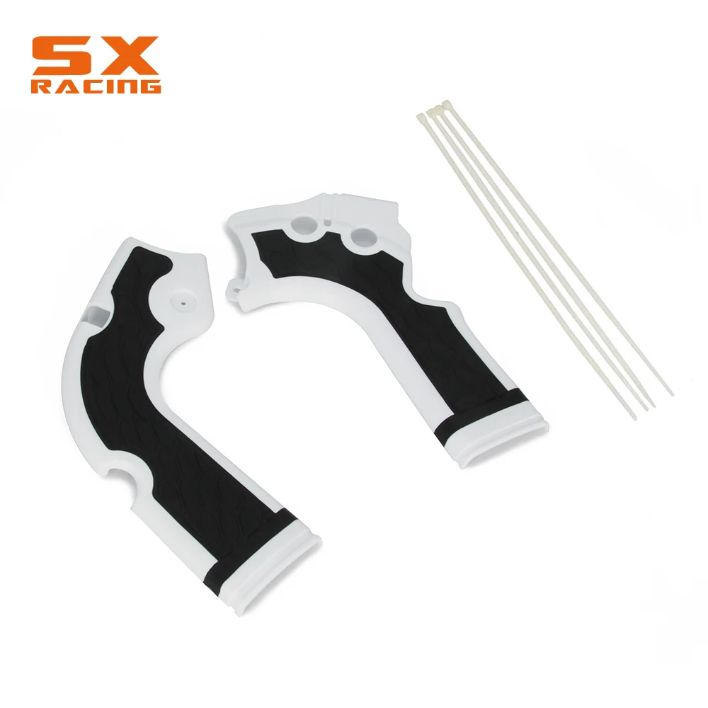 White Black Guard Frame Plastic Cover Protector For HONDA CRF250R CRF