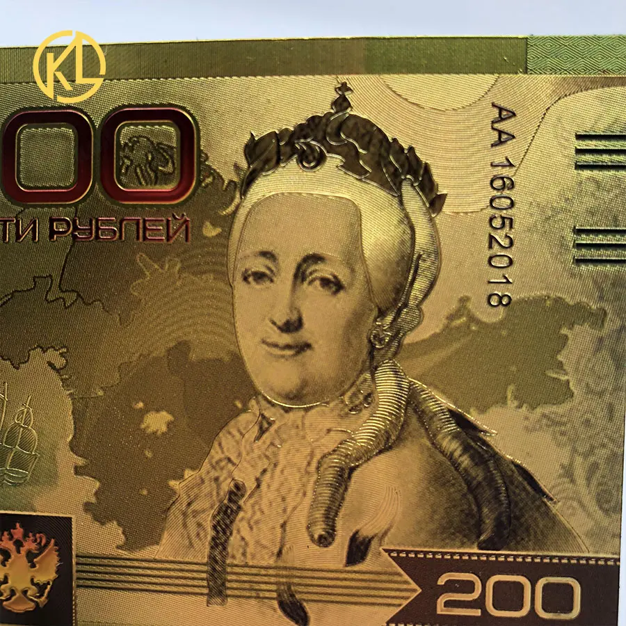 RU009 Россия Крым мостовые банкноты 100 рубль позолоченный сувенир билет на новый