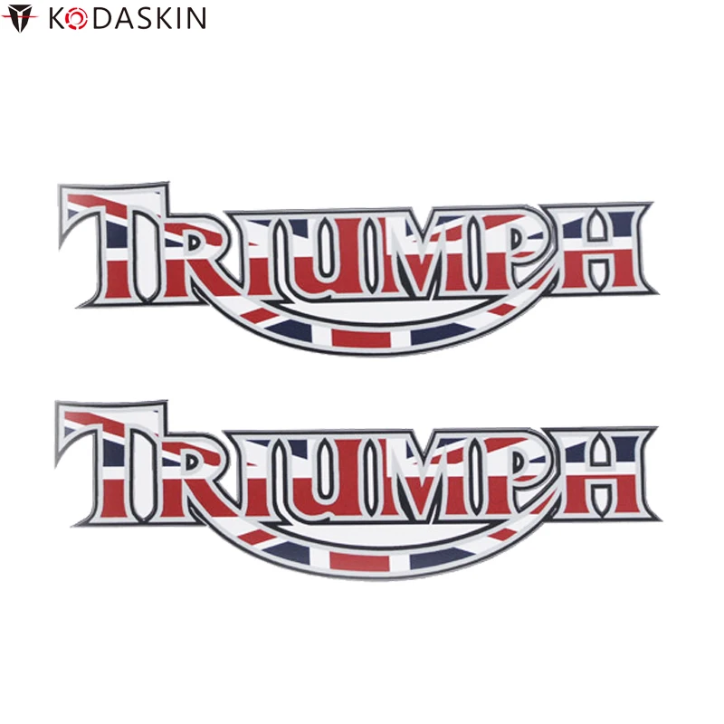 PEGATINA TRIUMPH TEXT AND LOGO DECAL VINYL STICKER AUTOCOLLANT