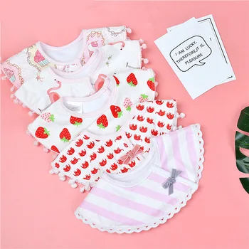 

Lovely Baby Bib Cotton 360 Degree Soft Newborn Infant Saliva Towel Baby Feeding Bibs Multifunction Burp Baby Stuff Waterproof