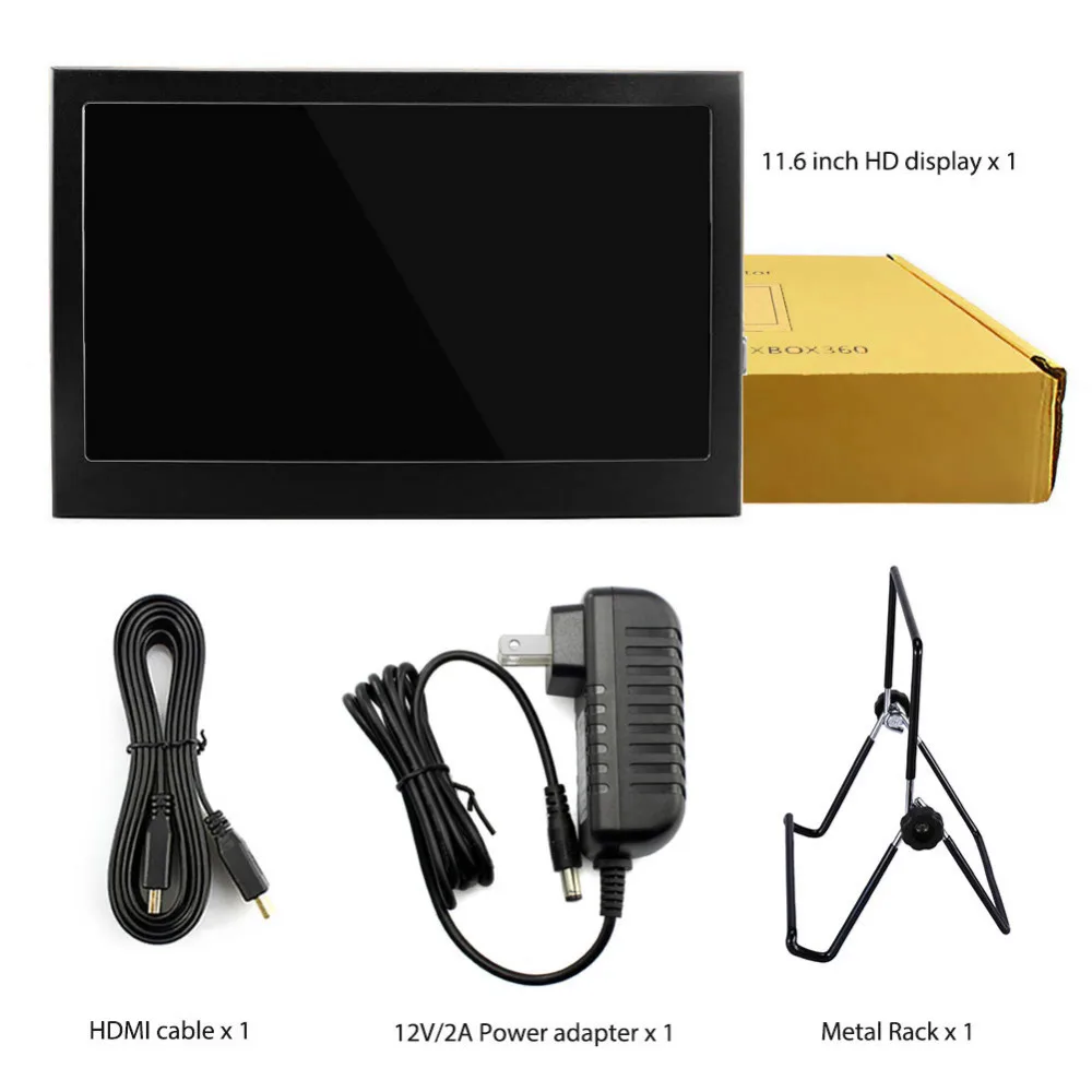 Elecrow 11,6 дюйма ЖК-дисплей Экран 1366X768 HDMI PS3 PS4 WiiU Xbox360 1080 P со светодиодным дисплеем для Raspberry Pi 3 B 2B Windows 7 8 10