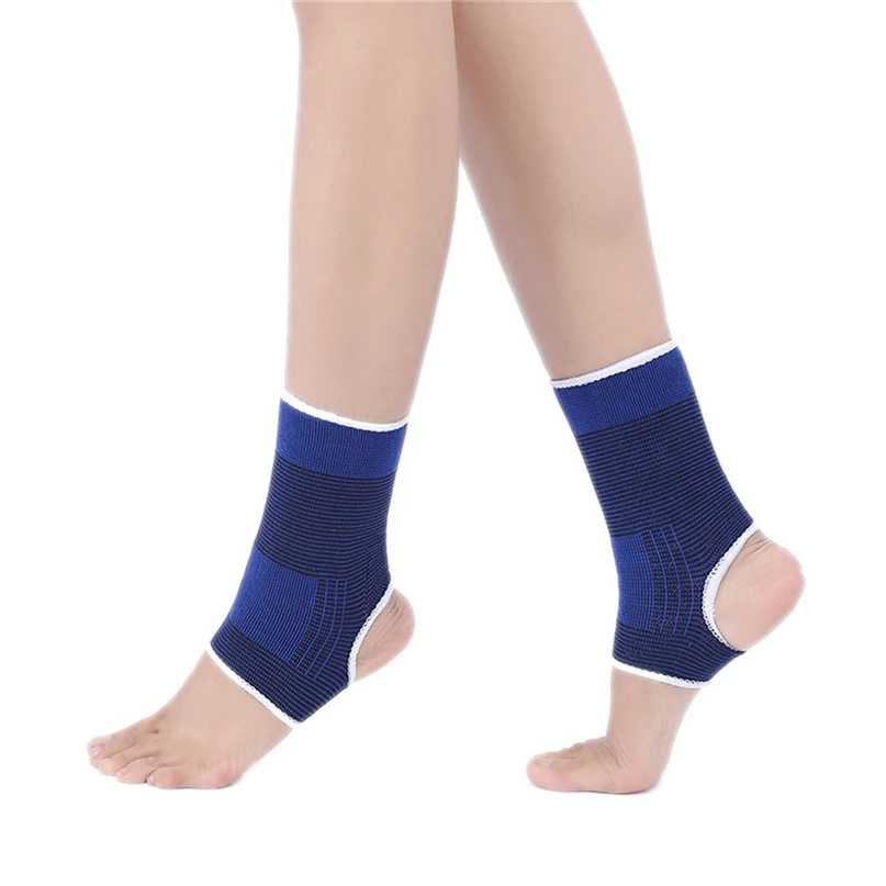 1PC Elasticated Knee Blue Knee Pads Knee Support Brace Leg Arthritis Injury GYM Sleeve Elasticated Bandage Ankle Brace Support # (2)