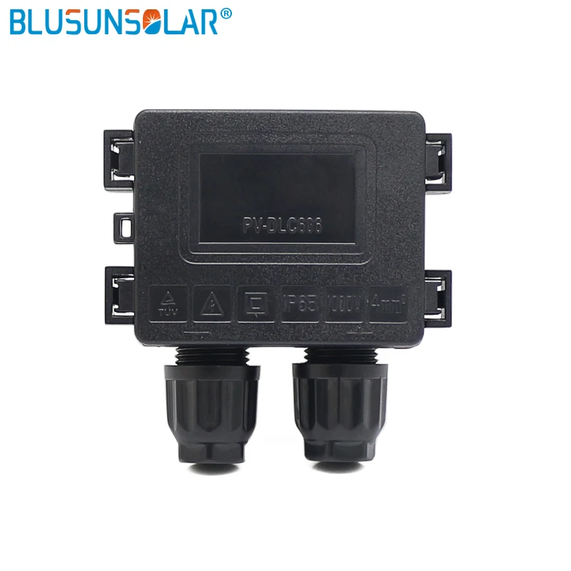 

Free Shipping IP65 2 way Junction Box for Waterproof pieces Junction Solar 50W-100W Box Solar Connecting