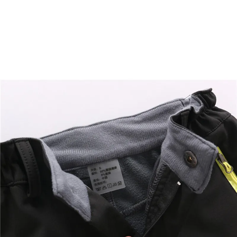 Niños invierno Fleece Softshell caminar pantalones niños al aire libre impermeable Camping Trekking esquí pantalones con cinta reflectante Niños invierno Fleece Softshell caminar pantalones niños al aire libre impermeable Camping Trekking esquí pantalones con cinta reflectante