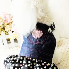 XS собака Джинсовое платье для небольших собаки чихуахуа летняя одежда Little Pet Shop продукты низкой цены