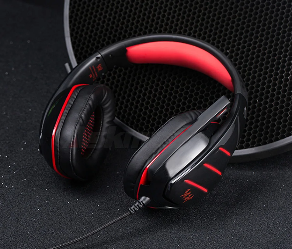 SOKELYcasque Best Gaming Heaset Stereo PC Gamer Headphones with Microphone Dazzle Lights Glow for Computer Game (9)