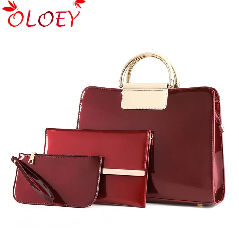 

Luxury Handbags Women Bags Designer Ladies Leather Bag Women Messenger Bags Female Patent leather Composite Bag Bolsa Feminina